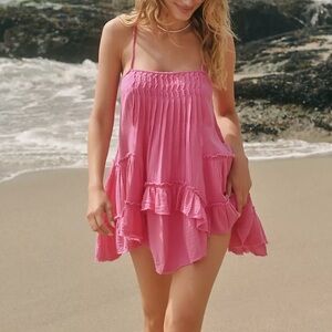 Celandine Sleeveless Pleated Babydoll Mini Dress